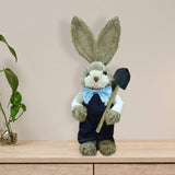 Maxbell Cartoon Standing Easter Bunny Figurine Doll Decoration 35cm Tall Stylish Style D