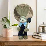 Maxbell Cartoon Standing Easter Bunny Figurine Doll Decoration 35cm Tall Stylish Style D