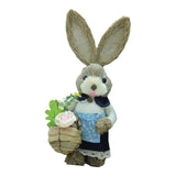 Maxbell Cartoon Standing Easter Bunny Figurine Doll Decoration 35cm Tall Stylish Style E