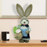 Maxbell Cartoon Standing Easter Bunny Figurine Doll Decoration 35cm Tall Stylish Style E