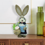 Maxbell Cartoon Standing Easter Bunny Figurine Doll Decoration 35cm Tall Stylish Style E