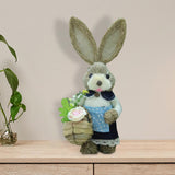 Maxbell Cartoon Standing Easter Bunny Figurine Doll Decoration 35cm Tall Stylish Style E