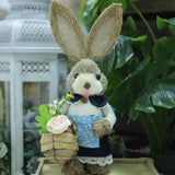 Maxbell Cartoon Standing Easter Bunny Figurine Doll Decoration 35cm Tall Stylish Style E