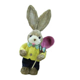 Maxbell Cartoon Standing Easter Bunny Figurine Doll Decoration 35cm Tall Stylish Style F