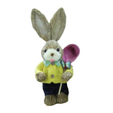Maxbell Cartoon Standing Easter Bunny Figurine Doll Decoration 35cm Tall Stylish Style F
