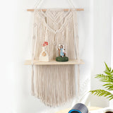 Maxbell Woven Tapestry Tassel Wall Hanging Decoration Birthday Gift Storage Rack