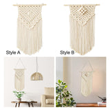 Maxbell Macrame Wall Hanging Bohemian Tapestries 35x60cm Ornaments Braided Elegant Style A