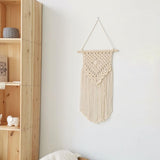 Maxbell Macrame Wall Hanging Bohemian Tapestries 35x60cm Ornaments Braided Elegant Style A