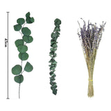 Maxbell Eucalyptus Lavender Flowers Bundle Plant for Office Decorations Dining Room