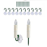 Maxbell 10 Pieces LED Candles Battery Operated Candle Lights for Window Ground Party