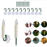 Maxbell 10 Pieces LED Candles Battery Operated Candle Lights for Window Ground Party