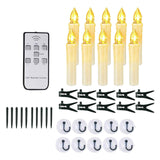 Maxbell 10 Pieces LED Candles Battery Operated Candle Lights for Window Ground Party