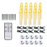 Maxbell 10 Pieces LED Candles Battery Operated Candle Lights for Window Ground Party