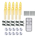 Maxbell 10 Pieces LED Candles Battery Operated Candle Lights for Window Ground Party