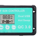 Maxbell PWM Solar Charge Controller Camping Outdoor Activities with LCD Display