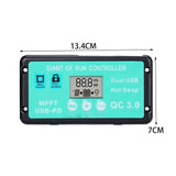 Maxbell PWM Solar Charge Controller Camping Outdoor Activities with LCD Display