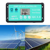Maxbell PWM Solar Charge Controller Camping Outdoor Activities with LCD Display