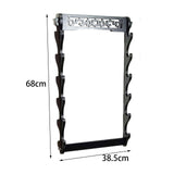 Maxbell Holder Stand Wall Mount Frame Rack Samurai Horizontal Display 6 Tier