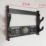 Maxbell Japanese Samurai Sword Holder Bracket Katana Dragon Wall storage 2 Layers