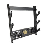 Maxbell Japanese Samurai Sword Holder Bracket Katana Dragon Wall storage Three layers