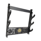 Maxbell Japanese Samurai Sword Holder Bracket Katana Dragon Wall storage Three layers