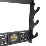 Maxbell Japanese Samurai Sword Holder Bracket Katana Dragon Wall storage Three layers