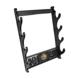 Maxbell Japanese Samurai Sword Holder Bracket Katana Dragon Wall storage 4 Layers