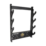 Maxbell Japanese Samurai Sword Holder Bracket Katana Dragon Wall storage 4 Layers