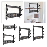 Maxbell Sword Holder Stand Wall Mount Living Room Wakizashi Display Hanger Hook 1 Tier 37x9.5x19.5cm