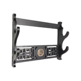 Maxbell Sword Holder Stand Wall Mount Living Room Wakizashi Display Hanger Hook 2 Tier 37x9.5x30cm