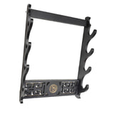 Maxbell Sword Holder Stand Wall Mount Living Room Wakizashi Display Hanger Hook 4 Tier 37x9.5x50.5cm