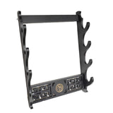 Maxbell Sword Holder Stand Wall Mount Living Room Wakizashi Display Hanger Hook 4 Tier 37x9.5x50.5cm