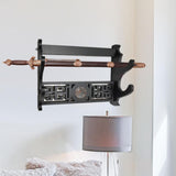 Maxbell Density Board Display Stand Wall Mounted Bracket Horizontal Storage Rack 2 Tiers