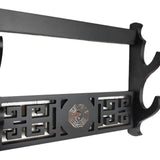 Maxbell Density Board Display Stand Wall Mounted Bracket Horizontal Storage Rack 2 Tiers