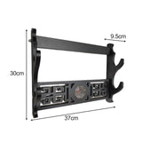 Maxbell Density Board Display Stand Wall Mounted Bracket Horizontal Storage Rack 2 Tiers