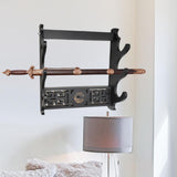 Maxbell Density Board Display Stand Wall Mounted Bracket Horizontal Storage Rack 3 Tiers