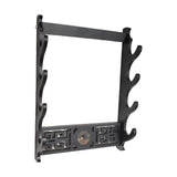 Maxbell Density Board Display Stand Wall Mounted Bracket Horizontal Storage Rack 4 Tiers