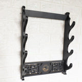 Maxbell Density Board Display Stand Wall Mounted Bracket Horizontal Storage Rack 4 Tiers