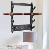 Maxbell Density Board Display Stand Wall Mounted Bracket Horizontal Storage Rack 4 Tiers