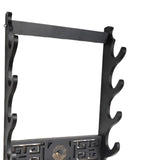 Maxbell Density Board Display Stand Wall Mounted Bracket Horizontal Storage Rack 4 Tiers