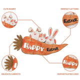 Maxbell Happy Easter Hanging Sign Festival for Indoor Outdoor Decoration Easter Gift