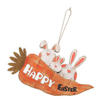 Maxbell Happy Easter Hanging Sign Festival for Indoor Outdoor Decoration Easter Gift
