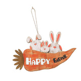 Maxbell Happy Easter Hanging Sign Festival for Indoor Outdoor Decoration Easter Gift