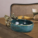 Maxbell Resin Squirrel Figurine Sculpture Organizer Case Box Miniature Storage Tray