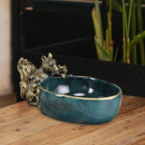 Maxbell Resin Squirrel Figurine Sculpture Organizer Case Box Miniature Storage Tray