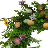 Maxbell Artificial Easter Wreath 45cm Photo Prop for Indoor Outdoor Outdoor Outside Violet Series