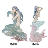 Maxbell Modern Mermaid Figurine Girl Statue Ornament Collectible for Home Decor Style A