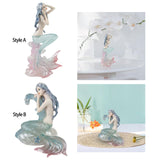 Maxbell Modern Mermaid Figurine Girl Statue Ornament Collectible for Home Decor Style A