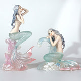 Maxbell Modern Mermaid Figurine Girl Statue Ornament Collectible for Home Decor Style A