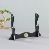 Maxbell Wood Display Stand Tabletop Horizontal Bracket Decorative Storage Rack 2 Tiers